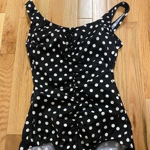 Vintage style polka dot swimsuit NWT